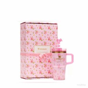 NEW Stanley x Love Shack Fancy Tumbler Ibiza Sunset Pink 20 oz Floral